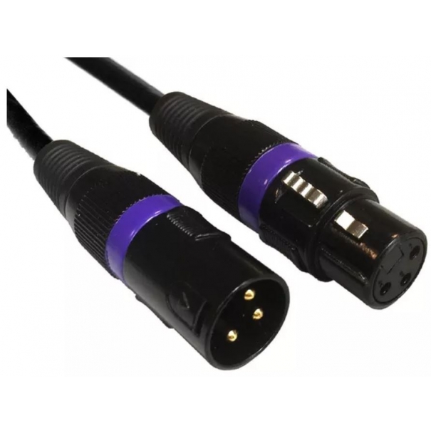 AC-DMX3/0,5 3p. XLR m / 3p. XLR f 0,5m DMX