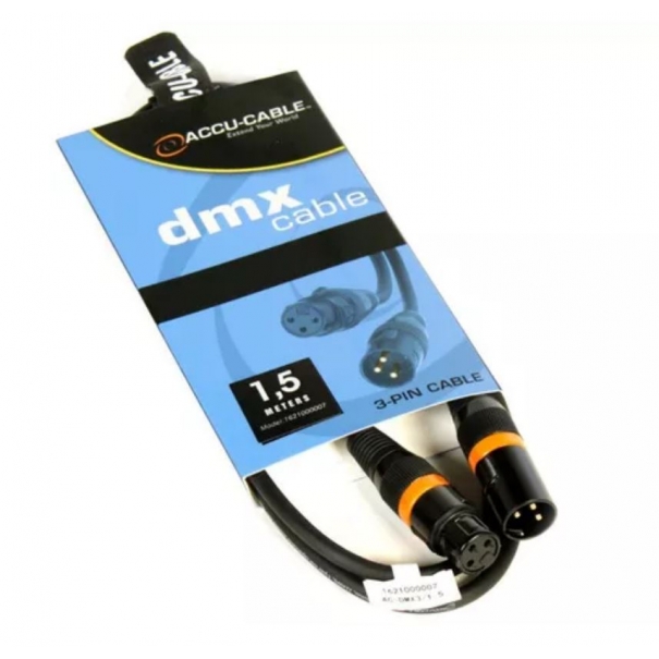 AC-DMX Cable XLR M / XLR F 1.5MT