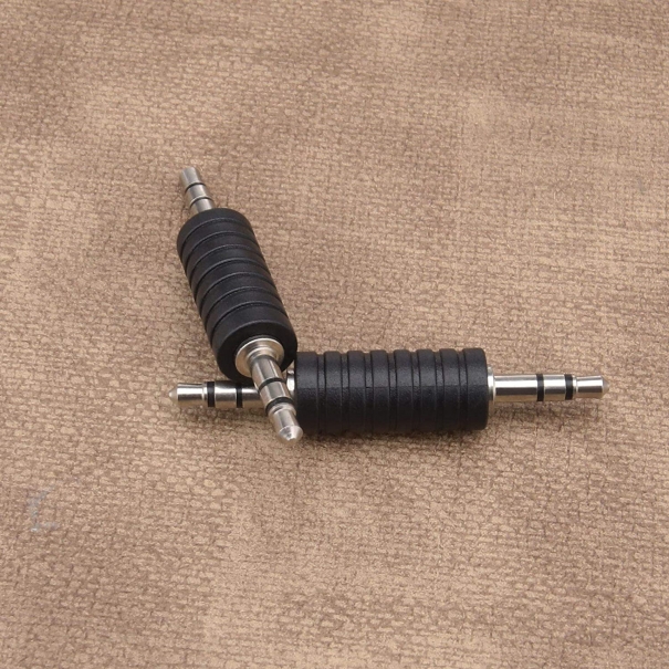 Adattatori da jack stereo da 3,5 mm maschio a maschio per audio  accoppiatore dritto prolunga adattatore nichelato [B006WE097]