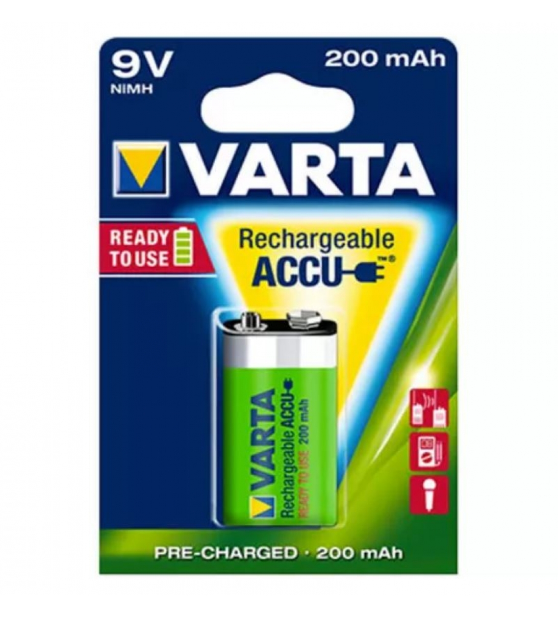 VARTA Rechargeable ACCU 56722 NiMH Battery 9V