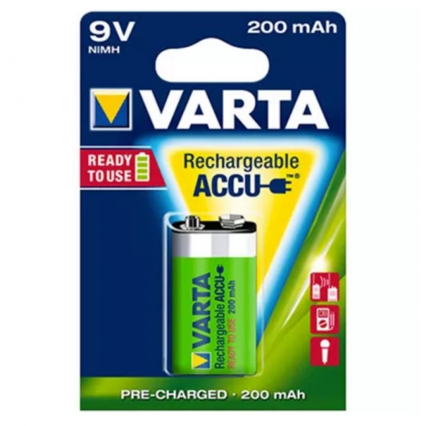VARTA Rechargeable ACCU 56722 NiMH Battery 9V
