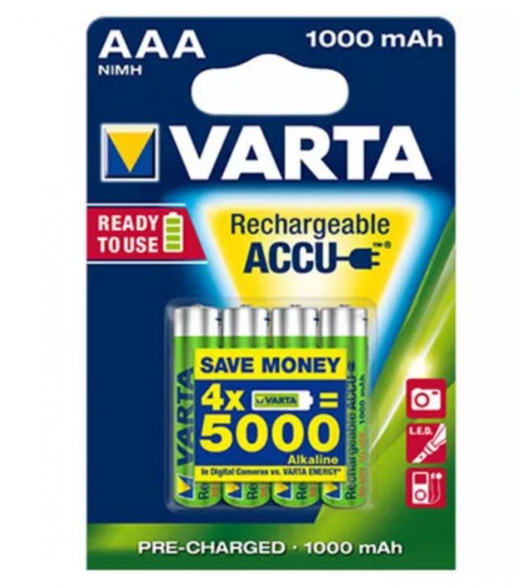 VARTA Rechargeable ACCU 5703 NiMH Battery AAA 1.5V