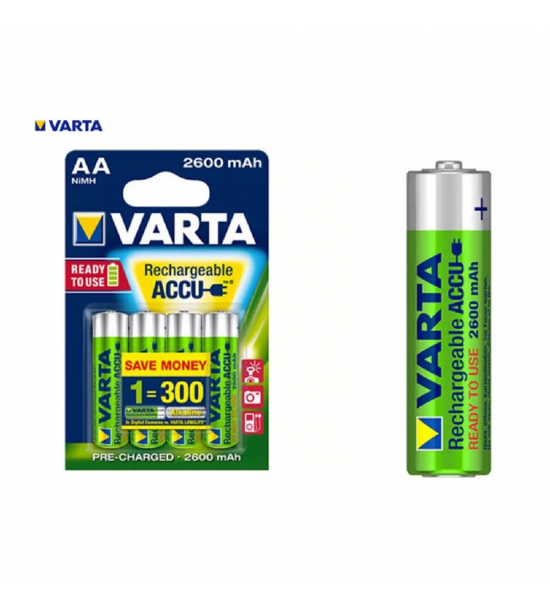 VARTA Rechargeable ACCU 5716 Battery NiMH AA 1.5V