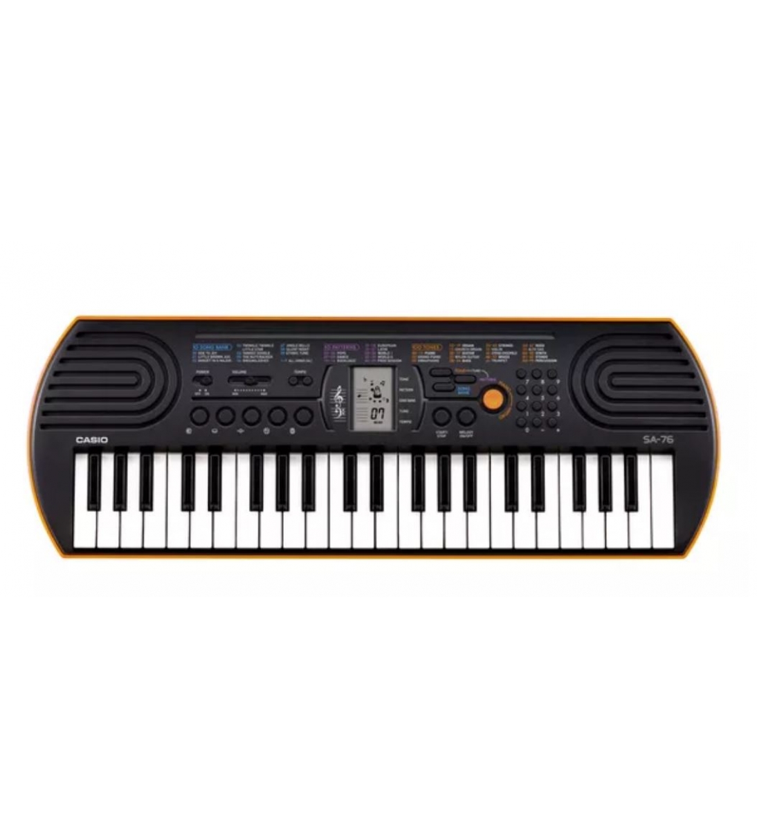 SA-76 CASIO SA-76 TASTIERA PORTATILE 44 TASTI MINI CON BASE ARANCIONE