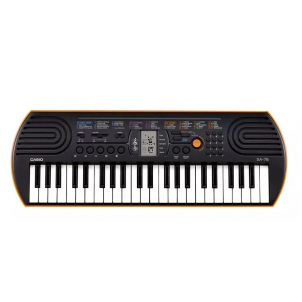 SA-76 CASIO SA-76 TASTIERA PORTATILE 44 TASTI MINI CON BASE ARANCIONE
