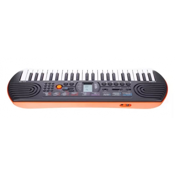 SA-76 CASIO SA-76 TASTIERA PORTATILE 44 TASTI MINI CON BASE ARANCIONE