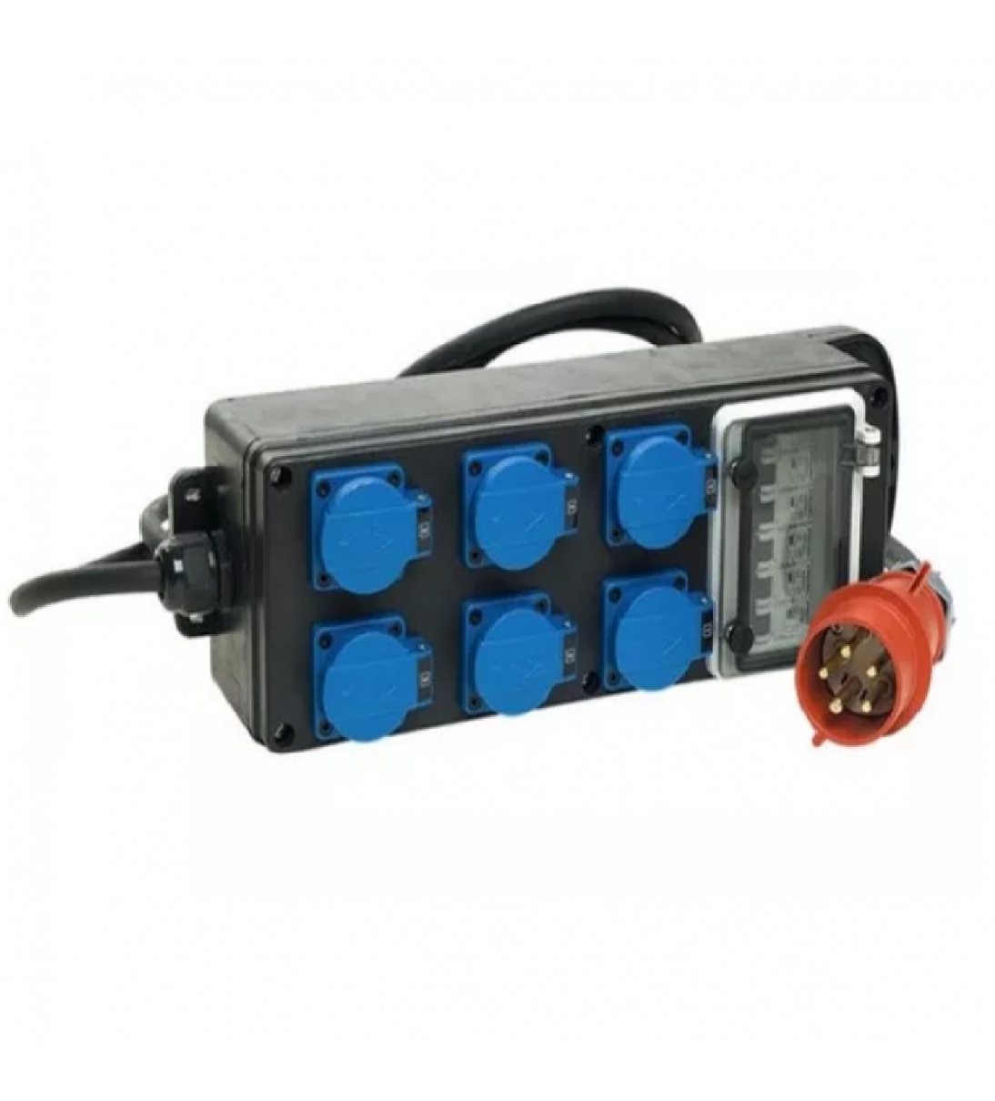 SDC350 Power box portatile spina 32A /6 uscite Schuko 16A