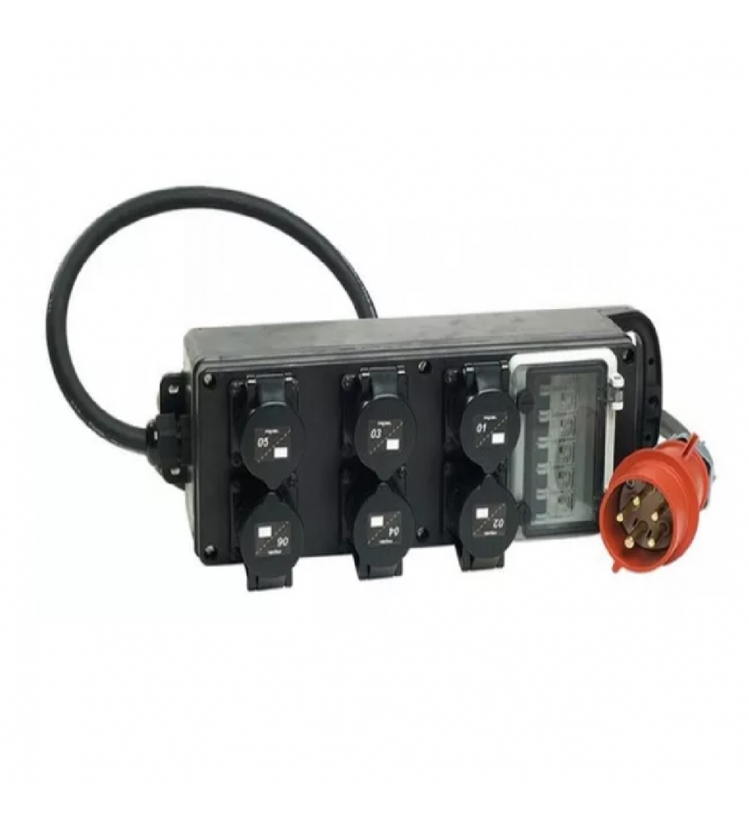 SDC360 Power box portatile spina 32A / 6 uscite CEE 16A