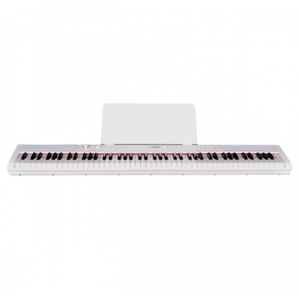 PE88 White PIANOFORTE DIGITALE 88 TASTI SEMI-PESATI BIANCO