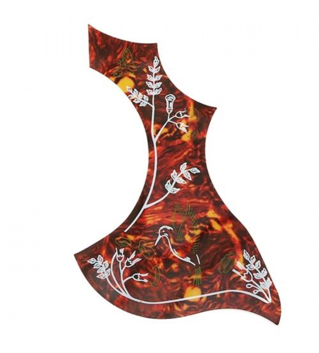 Battipenna per Chitarra Acustica a forma di ala Autoadesivo (Tartarugato Decorato) [G-A025DPTR]