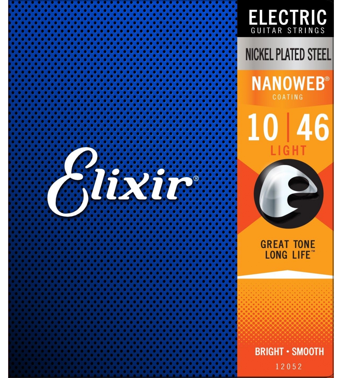 Corde per chitarra elettrica Elixir® Strings con rivestimento NANOWEB®, Light (.010-.046)