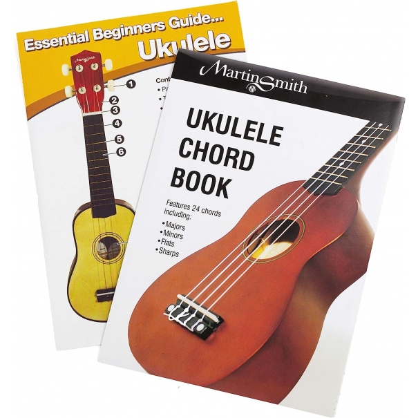 Martin Smith UK-212-A Ukulele soprano con custodia per ukulele e taccuino, naturale