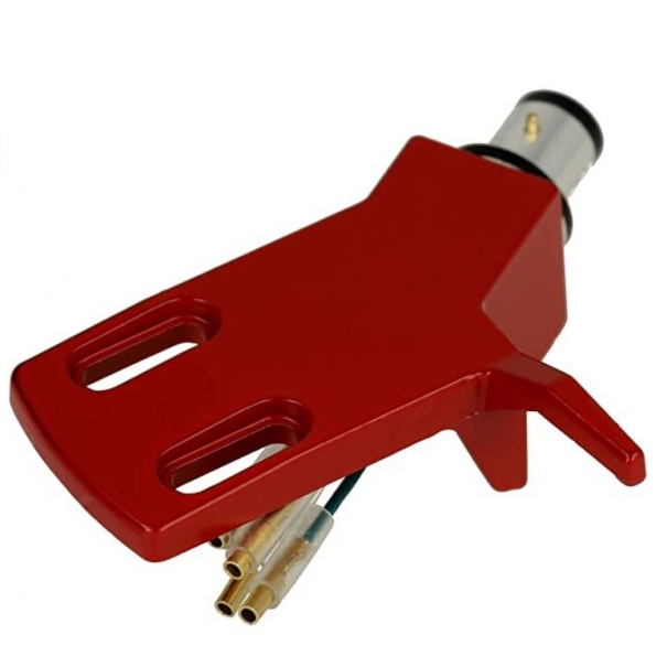CHS-13 - Portatestina angolato in alluminio leggero - Rosso | Connettore SME | per bracci diritti | incl. cavo portatestina