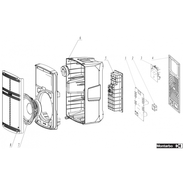 Scheda ingressi e bluetooth B110