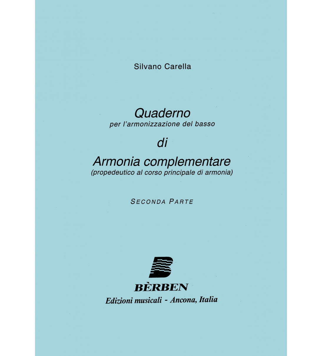 Bèrben Quaderno di Armonia complementare