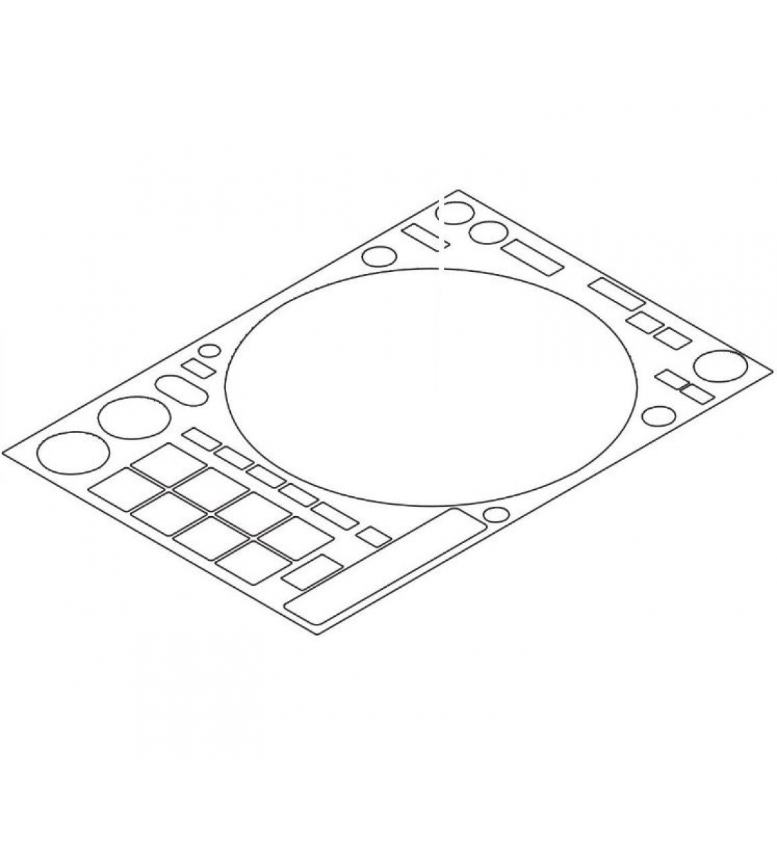 Spareparts DEH1095 Adhesive Cover for DDJ-1000(SRT)