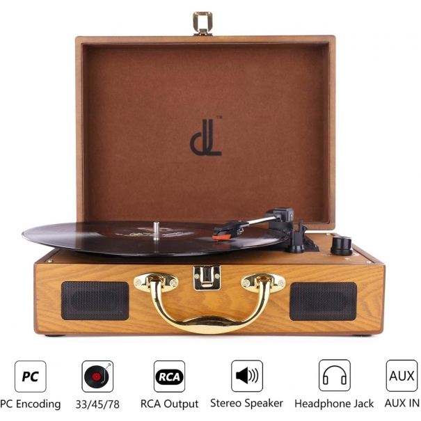 Giradischi Vintage dl Record Player 33/45/78  [BDL639P-W]