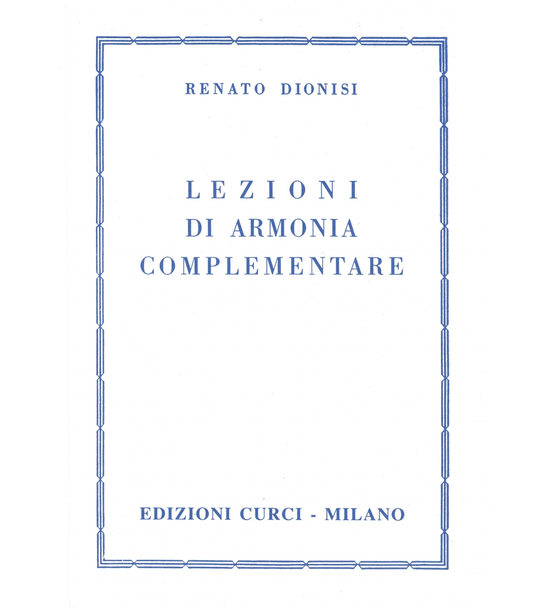 Lezioni di armonia complementare [EC5856]