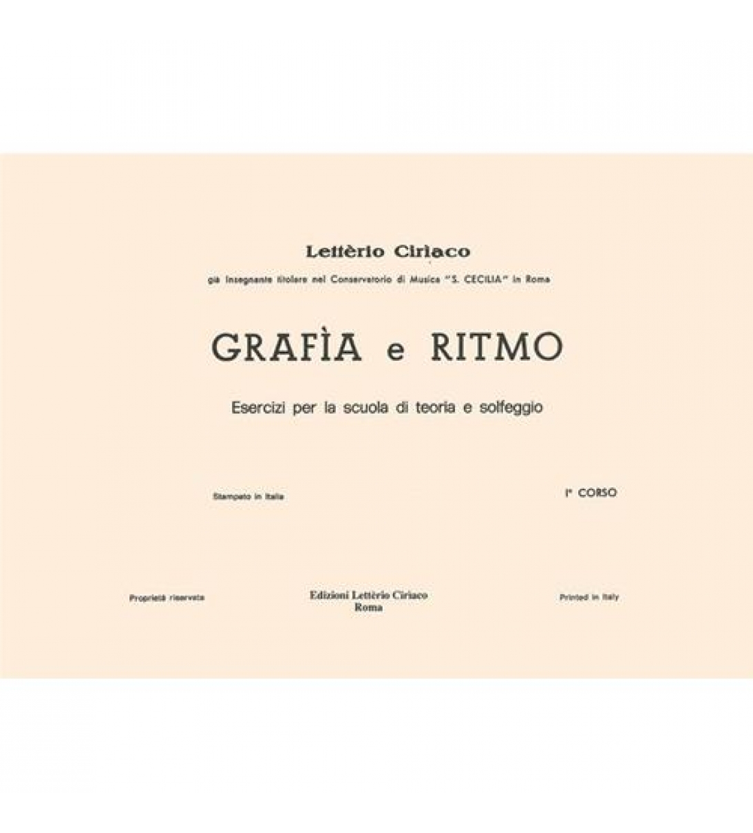 Grafia e ritmo 1°Corso