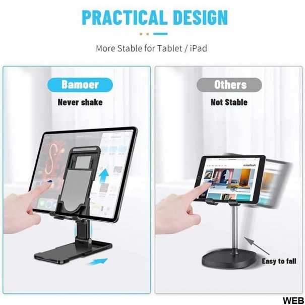 Supporto portatile da tavolo per tablet e smartphone 12.9"