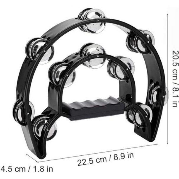 Tamburello Mezzaluna (Nero) 917BK