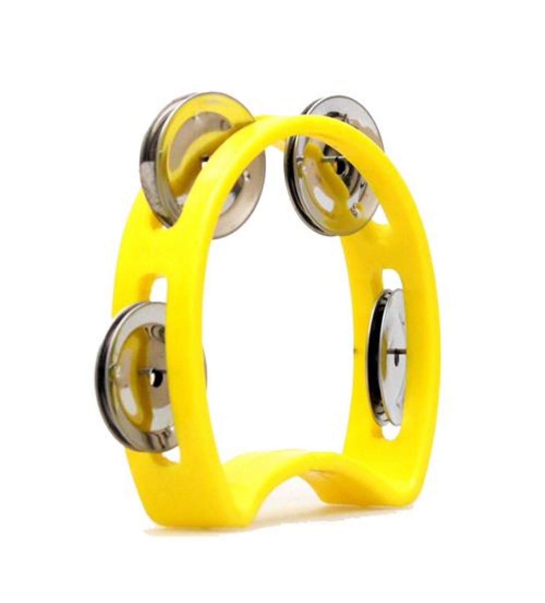 Mini Tamburello a 4 Sonagli (Giallo) [F918YLB]