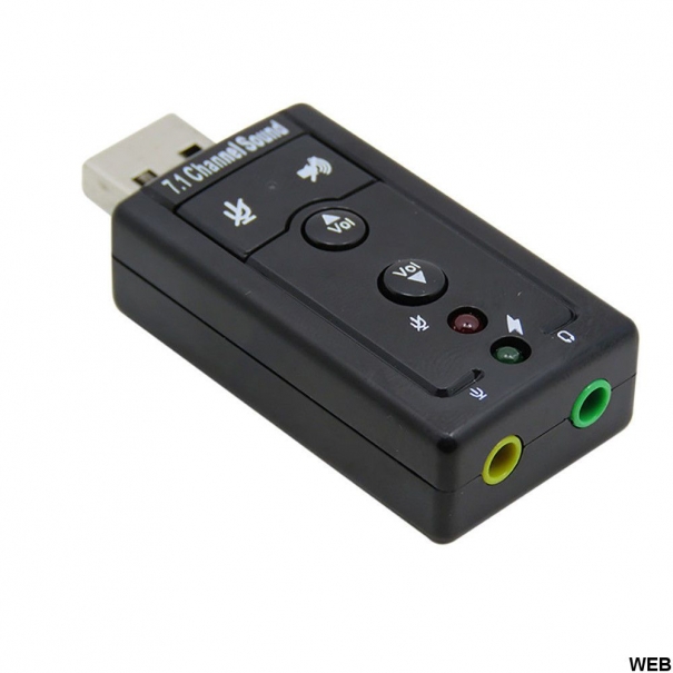 Scheda Audio Stereo USB 2.0 Virtual 7.1 [K501]