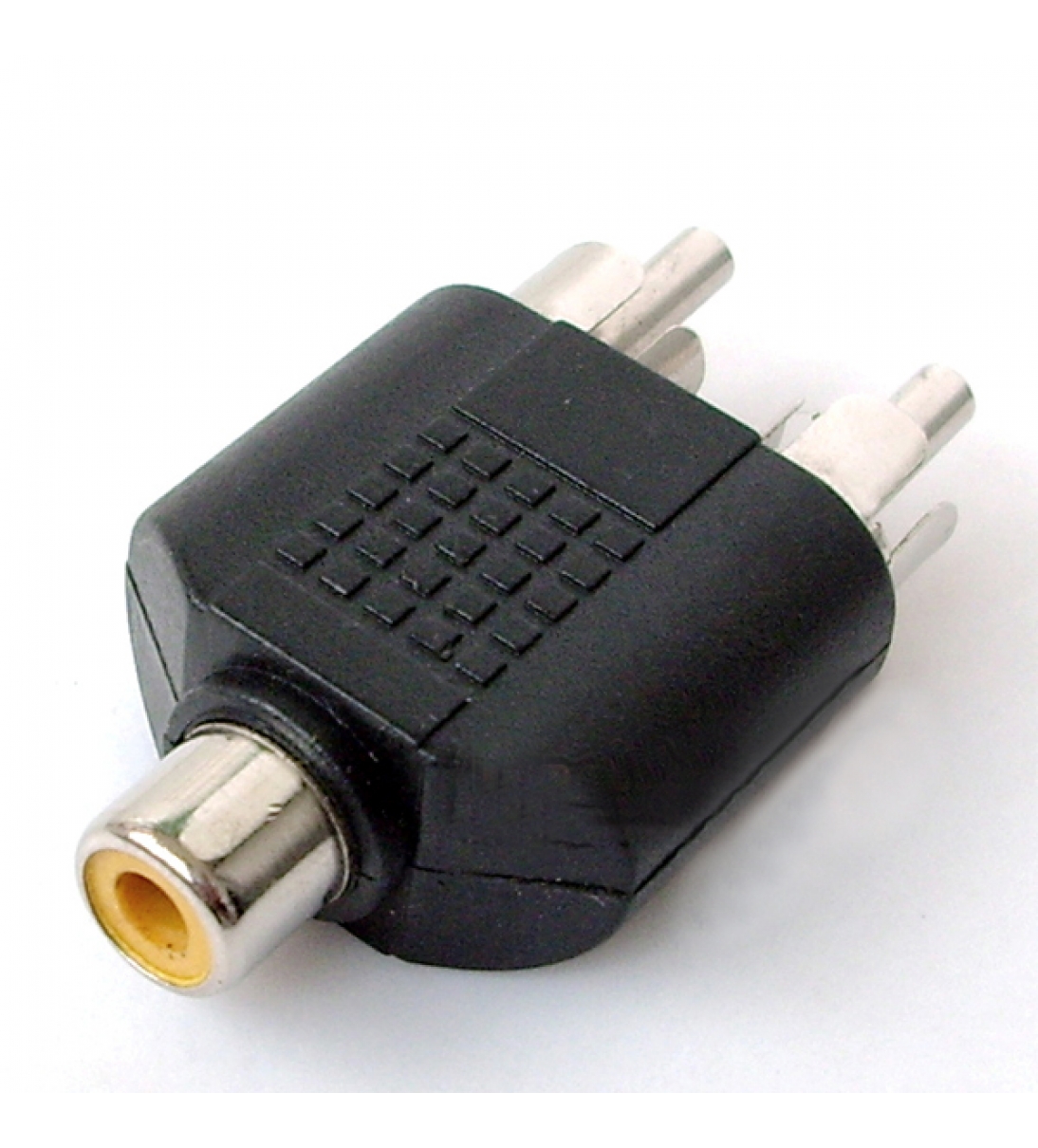 Adattatore Audio 2 RCA Maschio a 1 RCA Femmina [B006WB177]