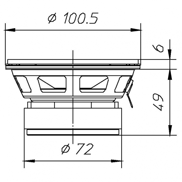 CIA-CM100 CM100 MIDRANGE 100mm 150W Max 4Ω