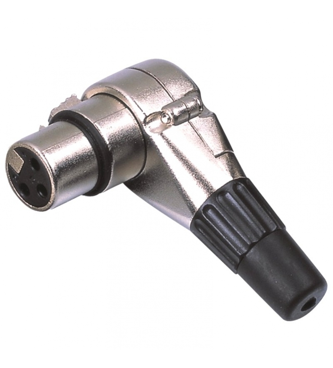 Femmina XLR 3p. metallo a 90° per cavo 6/7mm [MJS500]