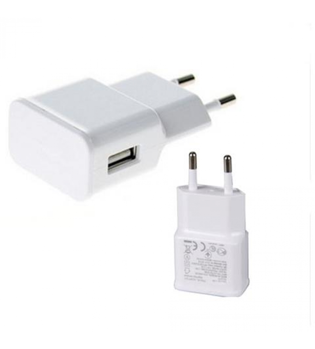 Caricabatterie 2A 15W Ricarica Veloce Spina USB Bianco