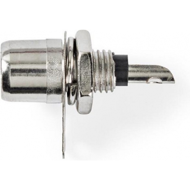 Connettore RCA maschio per cavo argento/nero [ND2491]