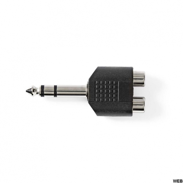 Adattatore audio stereo Maschio da 6,35 mm - 2x Femmina RCA [B006WB011]
