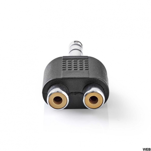 Adattatore audio stereo Maschio da 6,35 mm - 2x Femmina RCA [B006WB011]