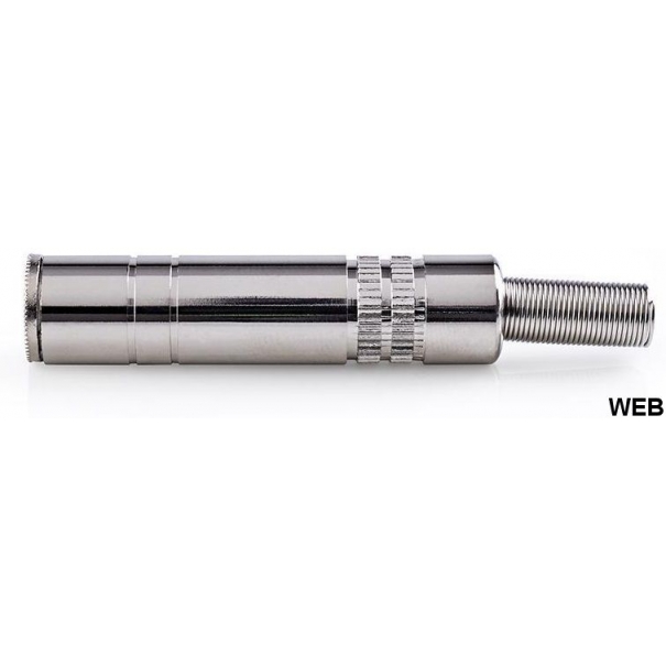 Connettore audio femmina 6.35mm stereo ingresso cavo 6.8 mm [ND2797]