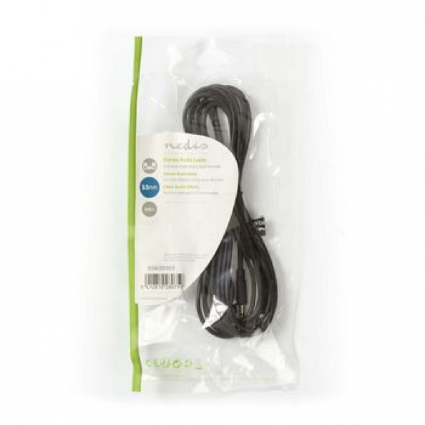 Cavo Audio Stereo Maschio da 3,5mm-Femmina da 3,5 mm 3m Nero [ND3566]