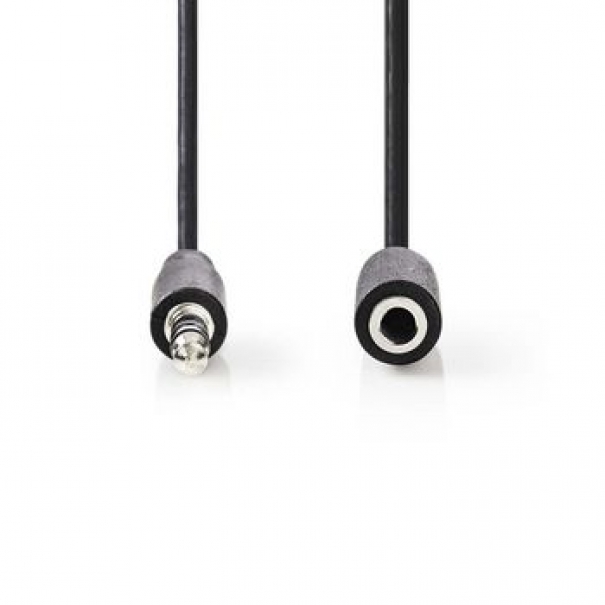 Cavo Audio Stereo Maschio da 3,5mm-Femmina da 3,5 mm 3m Nero