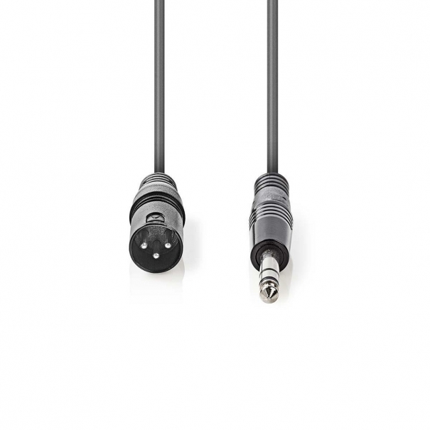 Cavo Audio XLR Bilanciato Maschio a 3 Pin XLR-Maschio da 6,35mm 3m [ND4984]