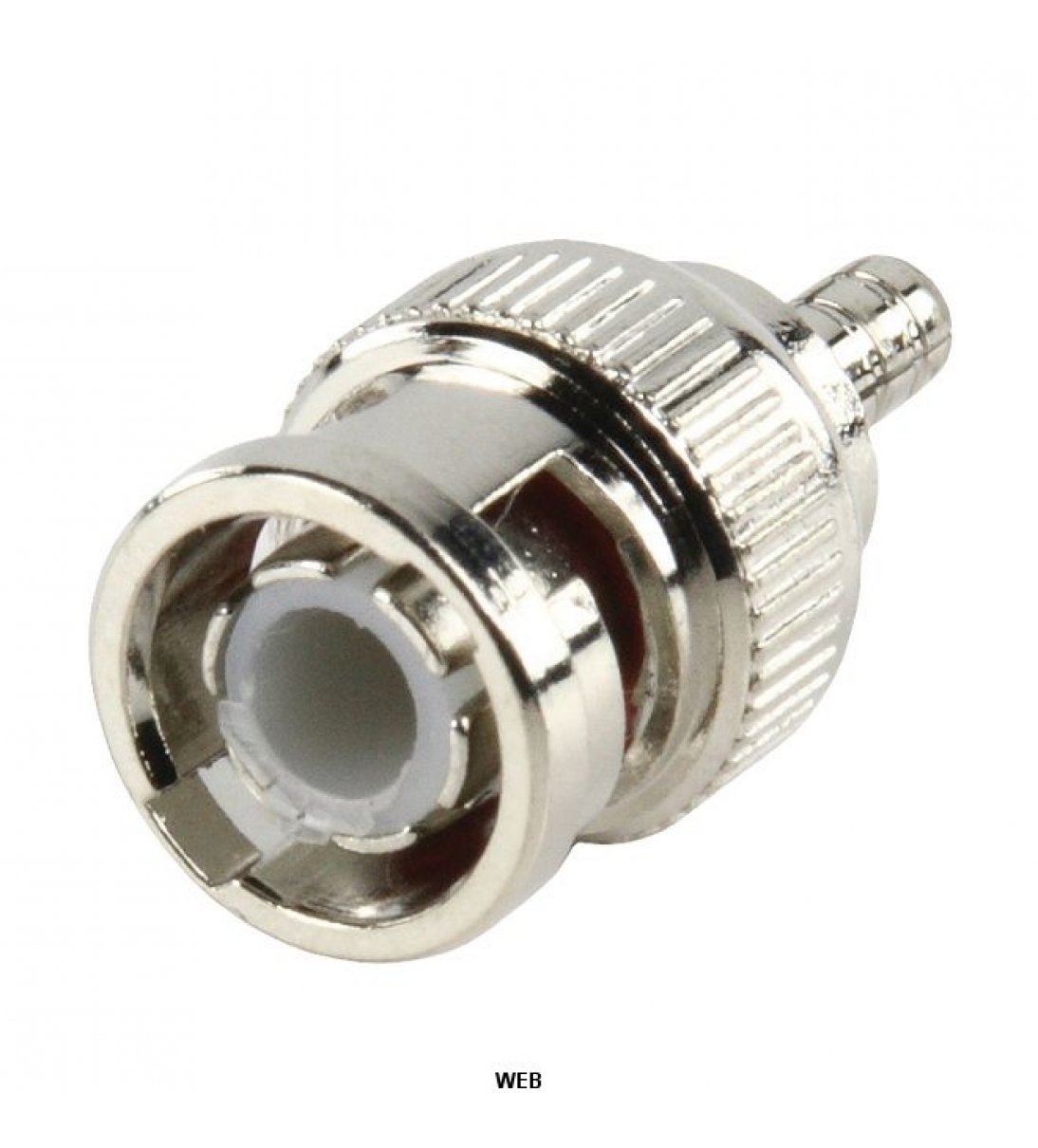 Connettore BNC 2.55 mm Maschio Metallo Argento [ND9255]