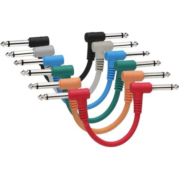 Cavo Coloratio jack 90° per pedalini - 20 cm [P003-020]