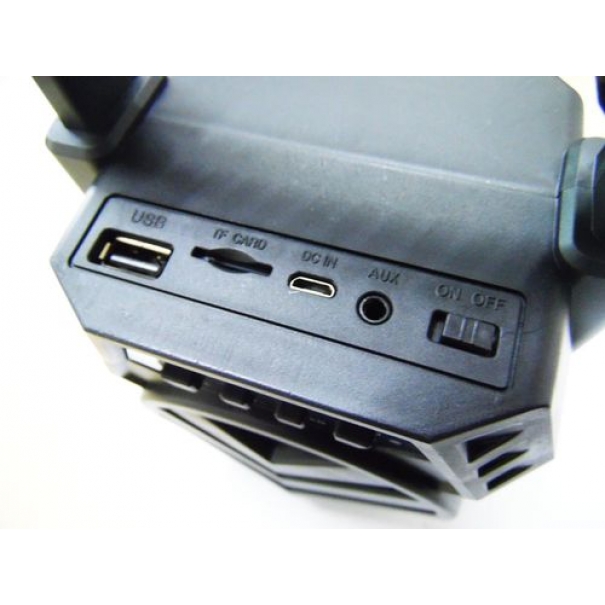 Cassa amplificata Bluetooth USB microSD 3" LED