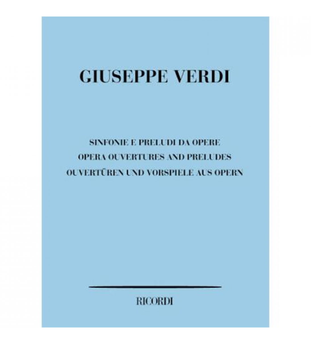 Sinfonie e preludi da opere di Verdi Giuseppe