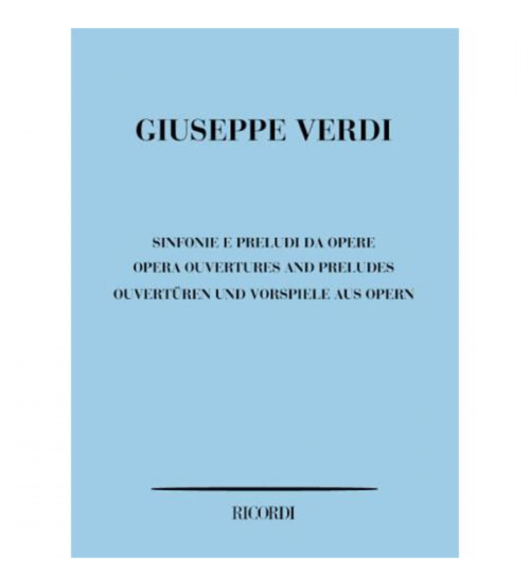 Sinfonie e preludi da opere di Verdi Giuseppe [PR1256]