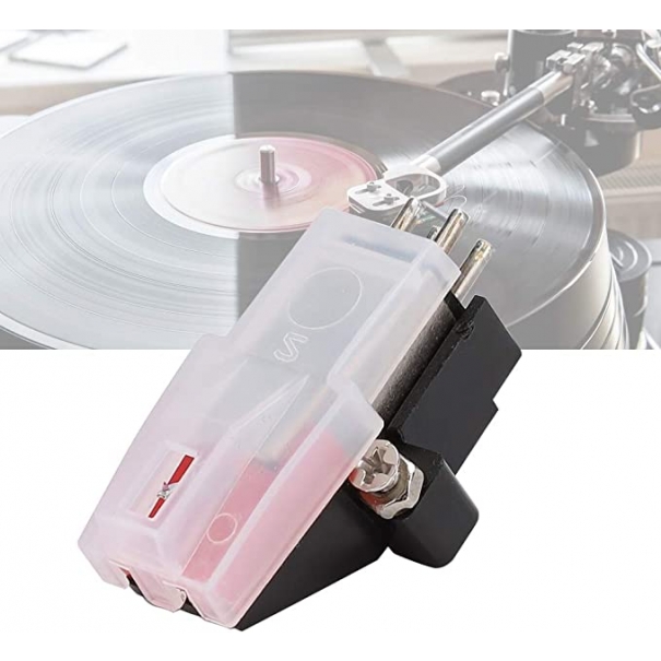 Stilo fonografo Q1, Magnete Mobile con Diamante Rosso, Doppio ago, Stilo, fonografo sostitutivo e Giradischi in Vinile [Q1]