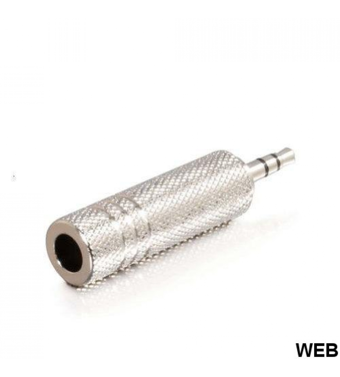 Adattatore Jack spina 3.5mm stereo presa 6.3mm stereo - in metallo [B006WB225]