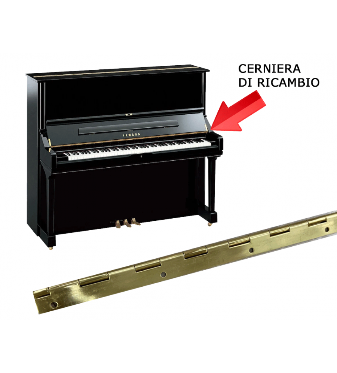 CERNIERA SUPERIORE PIANO ACUSTICO U1/ U3