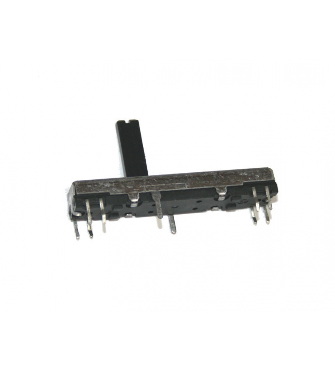 Potenziometro a slitta, 10KBx2, corsa 30mm, leva in plastica da 15mm