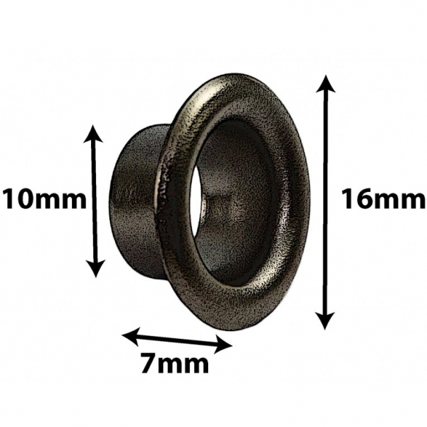 Sparedrum AVH7BK - Sfiato Aria 7mm - Nero