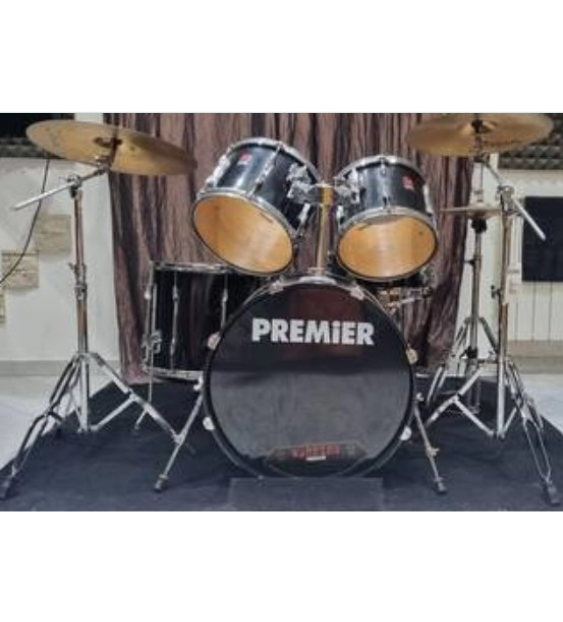 Batteria Acustica Premier XPK compresa di 3 aste piatti, pedale e Charleston + piatti 