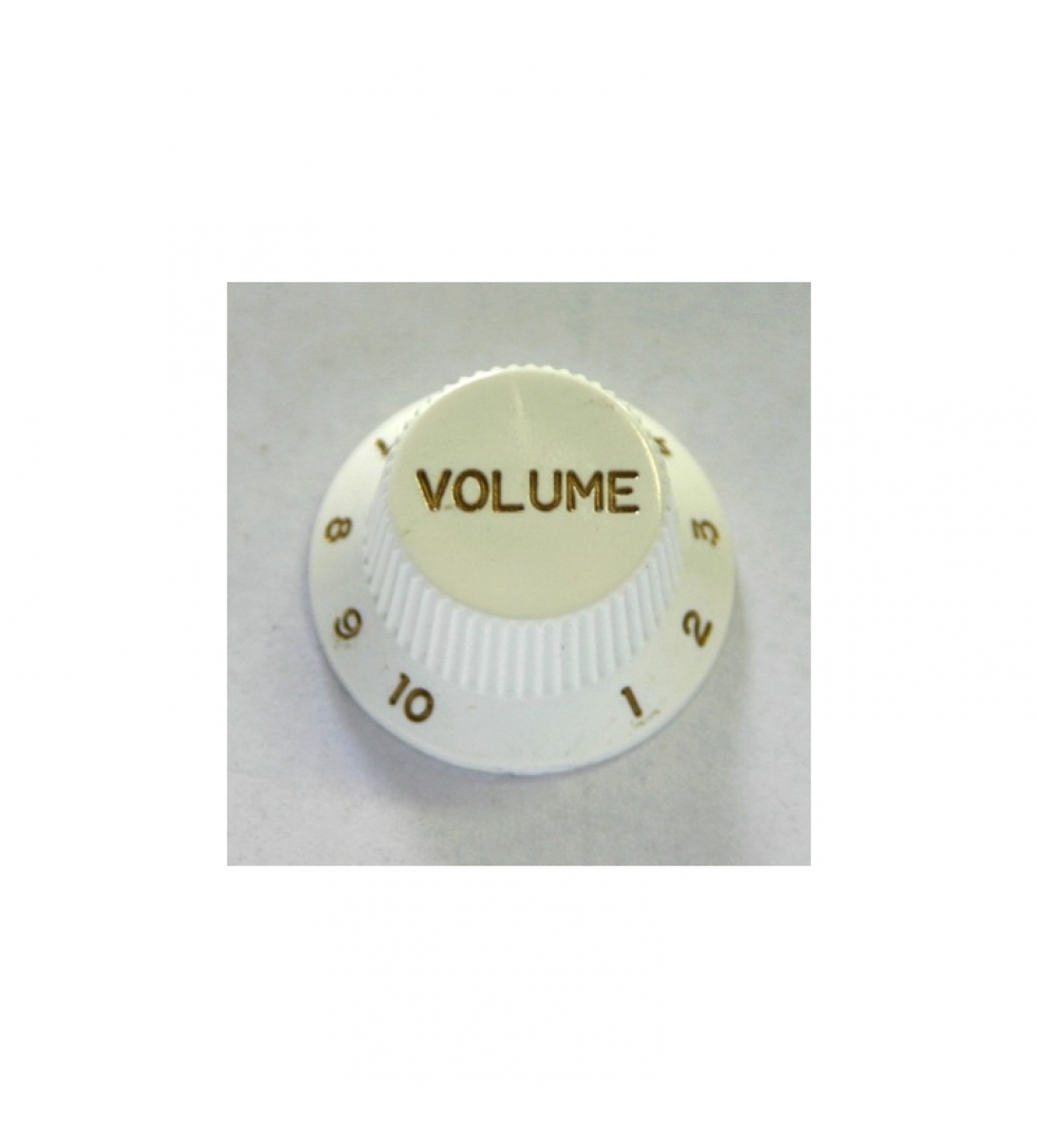 MANOPOLA IN PLASTICA BIANCA PER CONTROLLO DI VOLUME PER CHITARRA ELETTRICA TIPO STRATOCASTER [1SDS-D034D]